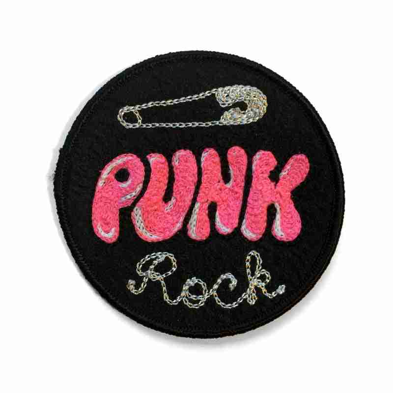 Patch Brodé Thermocollant Union Jack Punk Rock - Diamètre 7,5 Cm - 100% Polyester, Pour Veste, Sac, Customisation