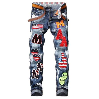 Patch Punk Jeans
