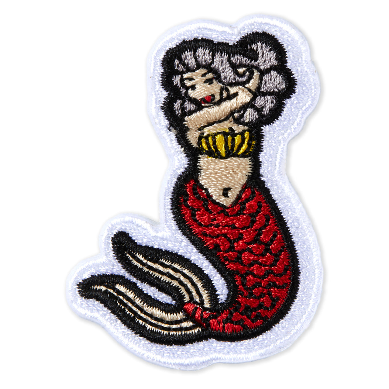 punk mermaid patch
