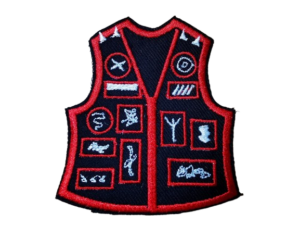 punk vest patches
