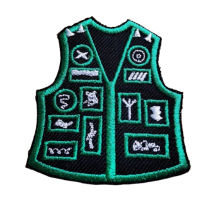 punk jacket with patches