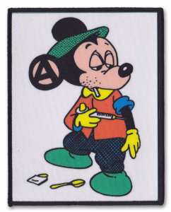 punk mickey mouse patches