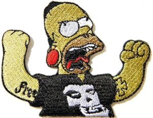Punk Simpsons Patches A Rebellious Twist on a Classic Cartoon 1 punk simpsons patches
