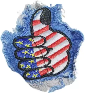 jean jacket with patches