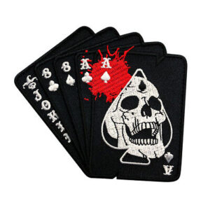 Biker Gang Affiliated With The Dead Man's Hand Patch