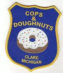 Clare Michigan Patch Cops and Donuts