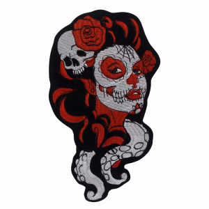punk rock skull patch