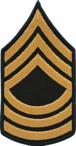 sergeant chevron patches