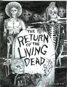 return of the living dead back patch punk