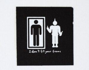 silkscreen punk patches