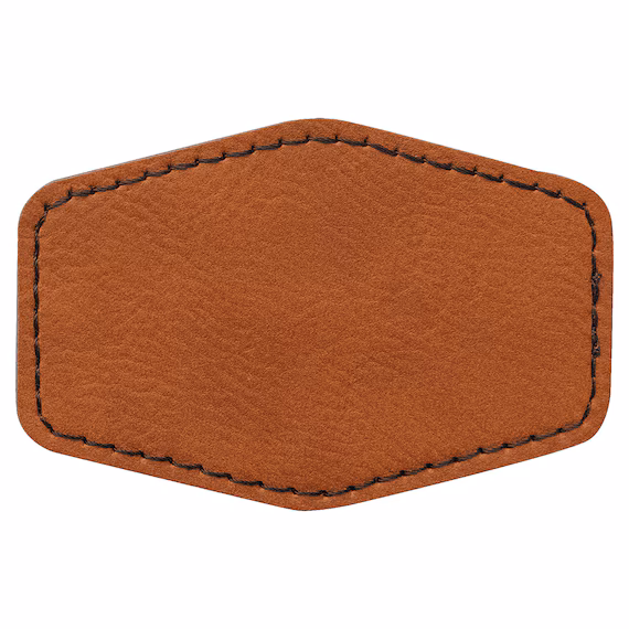 blank leather patch for hats