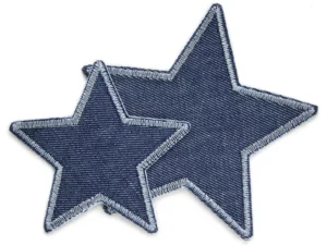 jeans with star patches