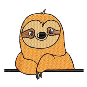 Sloth Punk Patch Quirky Fun Design