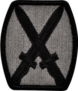 army patch with sword