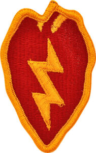 army patch with lightning bolt