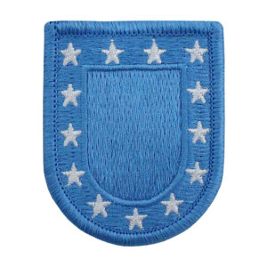 Army Black Beret Blue Patch