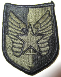 Army Patch with Sword and Wings