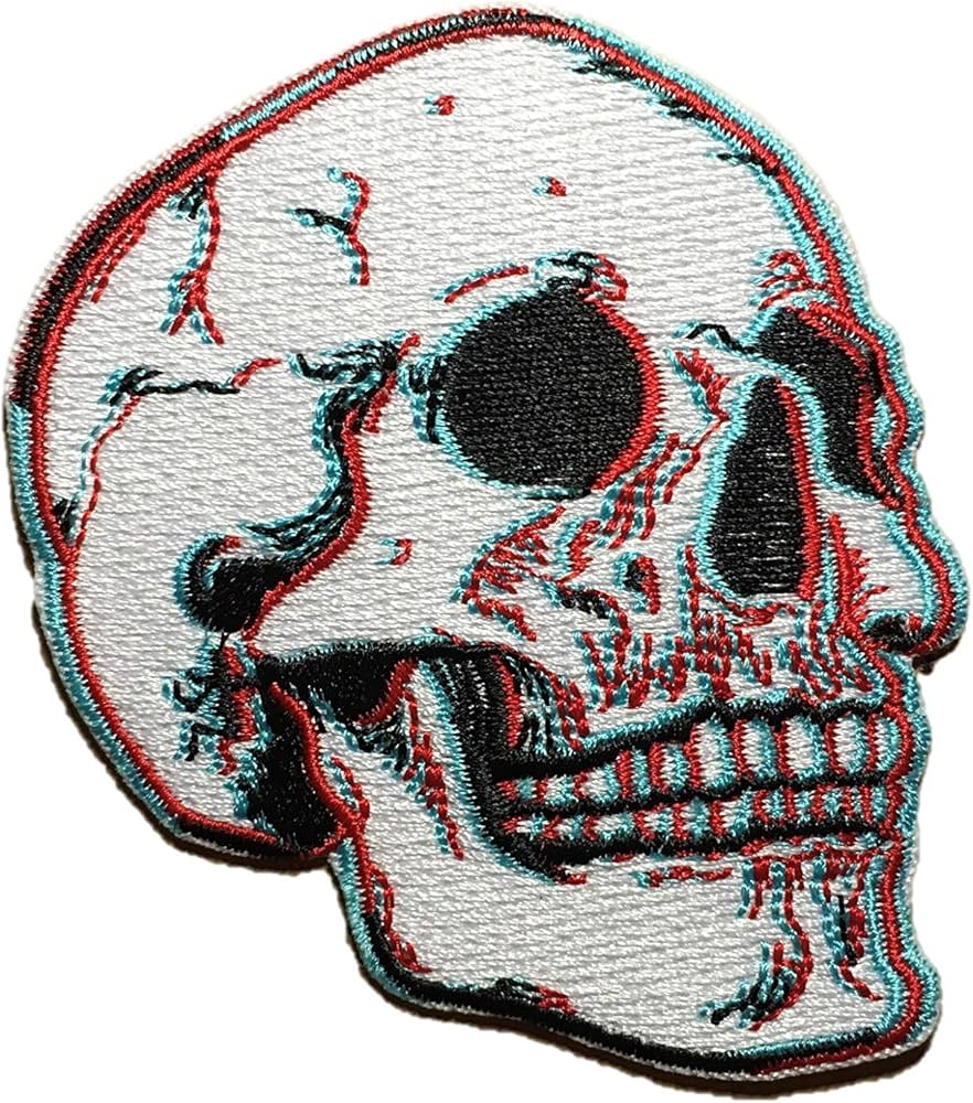 Skeleton Patch Bold Embroidered