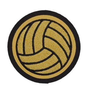 Chenille Volleyball Patches Premium Quality 1 chenille volleyball patch