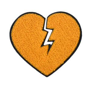 heart chenille patches