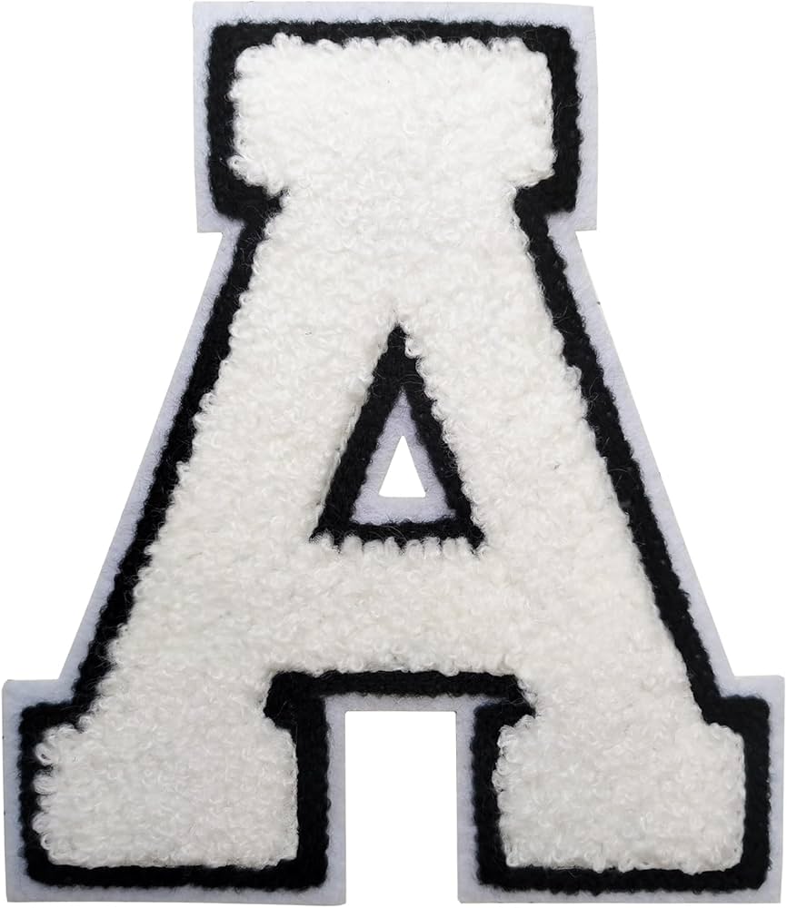iron on chenille letter patches