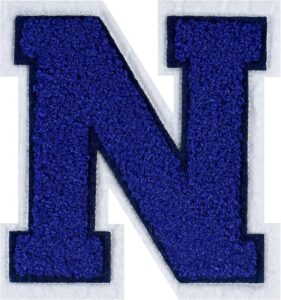 large chenille letter patch