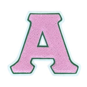 chenille greek letter patches