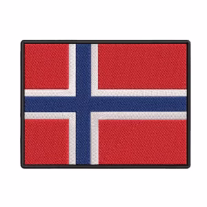 norwegian flag patch