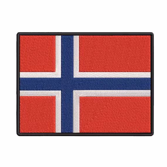 norwegian flag patch