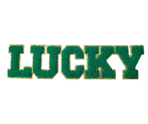 lucky chenille patches