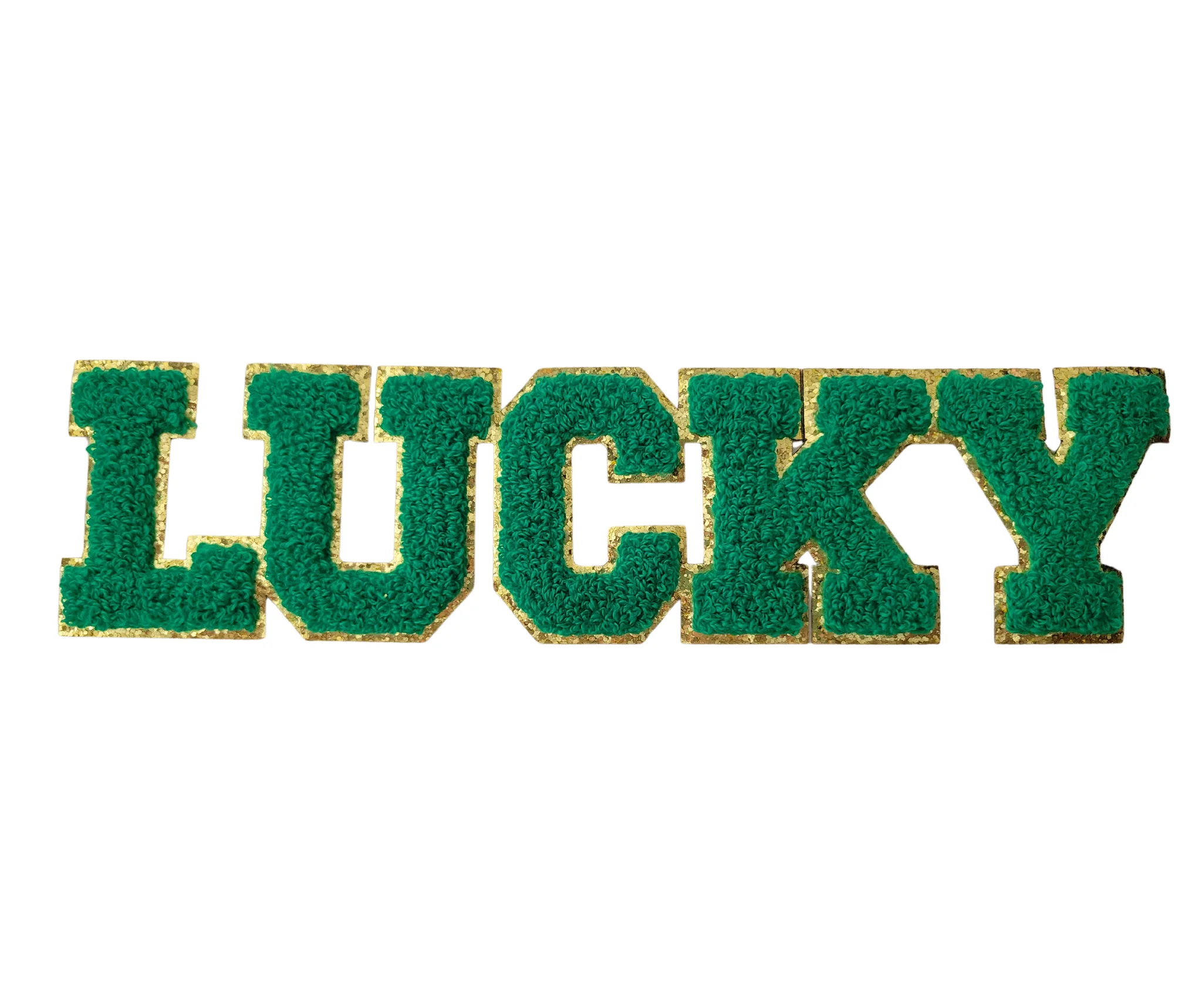 lucky chenille patches