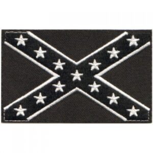 Black Confederate Flag Patch