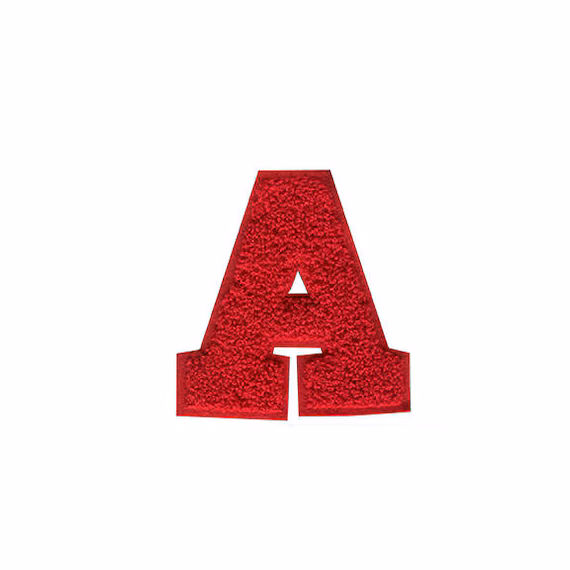 Chenille Iron On Letters Patches