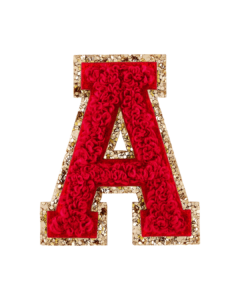 Red Varsity Letterman Patches