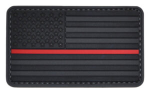 thin red line velcro patch