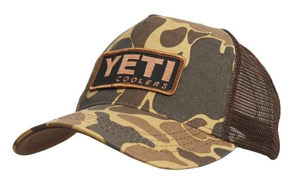 yeti men's custom camo patch hat