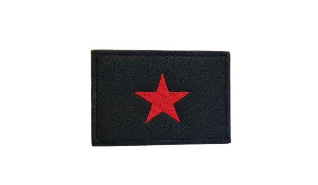 Zapatista flag embroidered