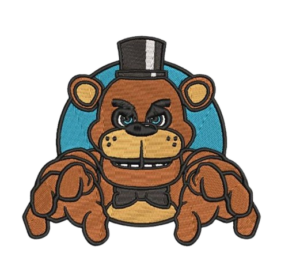 FNAF Five Nights at Freddys Freddy Digital Embroidery Patches 1 FNAF Five Nights at Freddys Freddy Digital Embroidery Patches