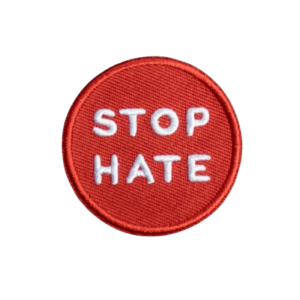 Stop Hate Embroidered Patch