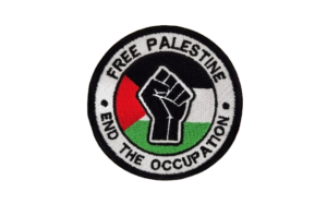 end the occupation embroidered
