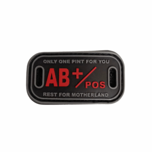 AB+ Positive Blood Group Tactical Morale Patch Rugged Military & Outdoor Gear