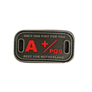 A+ Positive Blood Group Tactical Morale Patch Rugged Military & Outdoor Accessory