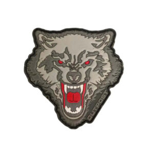 Gray Wolf Tactical Morale Patch Rugged Outdoor & Military Gear Accessory
