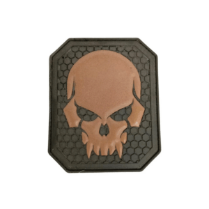 Skull Tactical Morale Patch Tan Military & Outdoor Gear Accessory