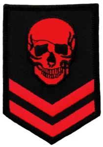 Red Skull Patch Embroidered Iron On