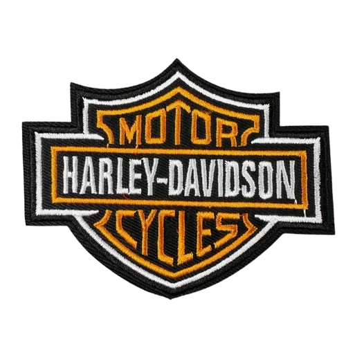 Harley Davidson Motorcycle Embroidered Iron On Patch